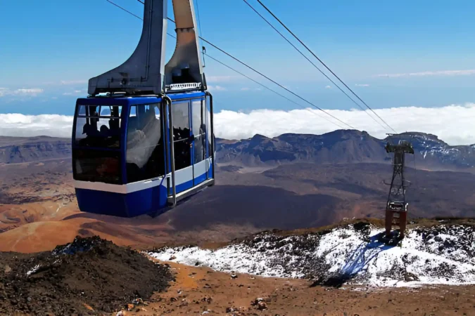 Teleferico cable car cableway teide tenerife