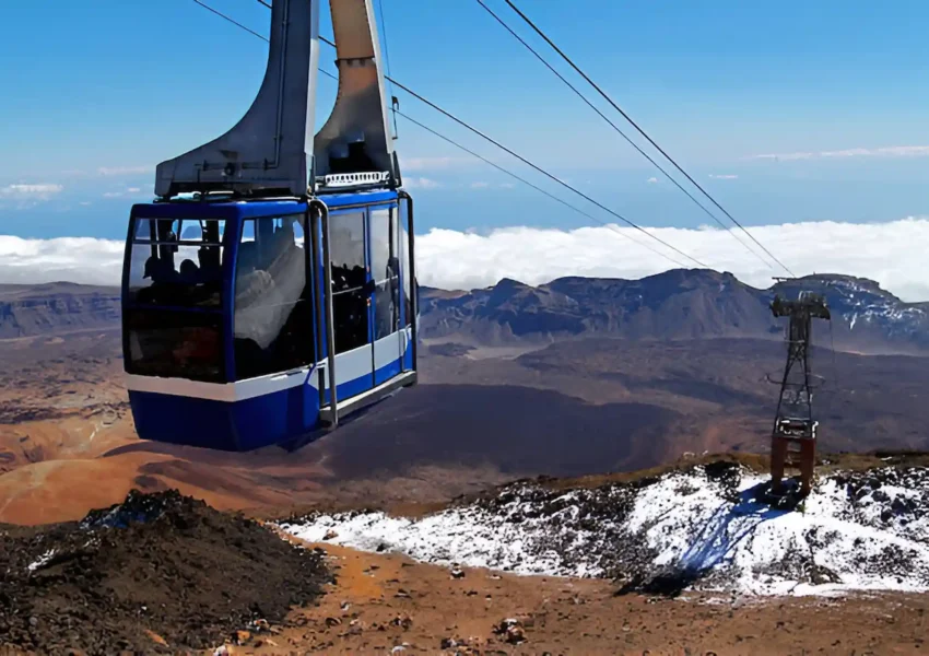 Teleferico cable car cableway teide tenerife