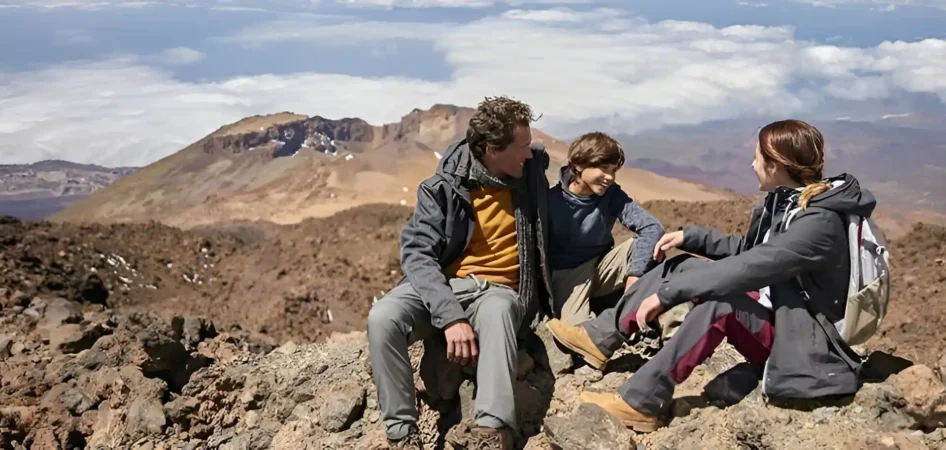 family with children in teide tour + cable car